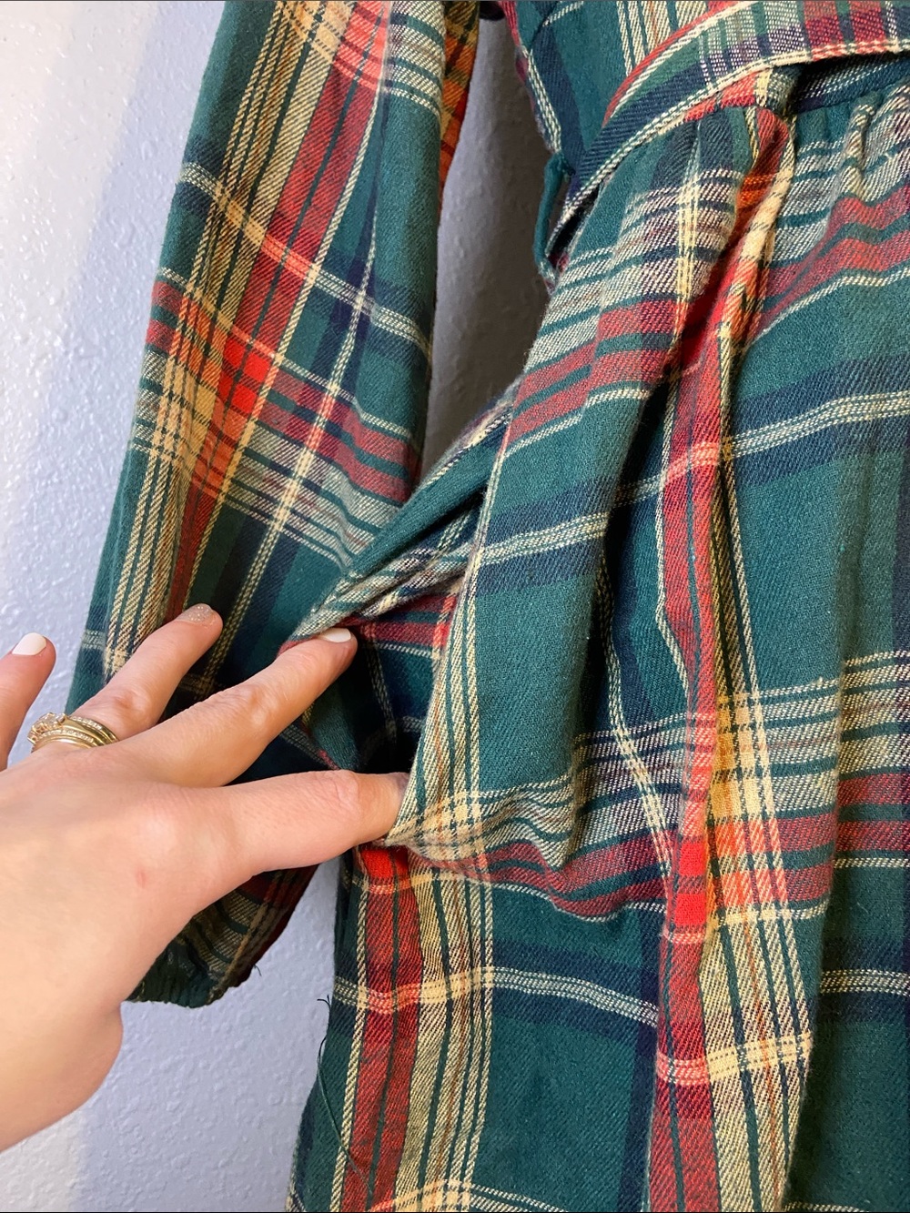 Bloomchic Dark Academia Librarian Autumn Cozy Plaid Dress Shirt Dress Size 12 - Picture 4 of 9